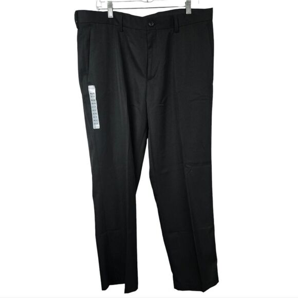 Kenneth Cole Reaction 38x30 Men's Dress Pants Black Slacks Uniform Trousers NWT - Picture 2 of 12